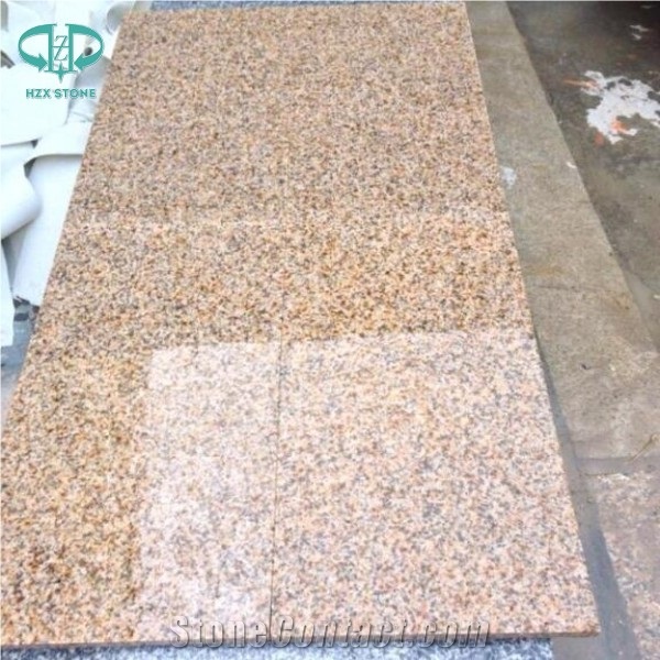 G682 Granite,Misty Rusty Yellow,Giallo Rusty, Desert Gold,Giallo Fantasia,Giallo Ming, Giallo Rustic, Gold Leaf China, Golden Peach, Padang Amarillo Polished Tiles