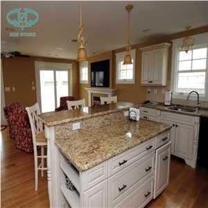 Giallo Santa Cecilia Granite Slab,Brazil Yellow Granite, Granite Polished Finishing Floor Tiles, Covering