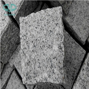 Grey China Silver Grey Granite G601 Split Tumbled Cobbles, Fujian Grey Granite Cube Stone Pavement, Fine White Flower Granite Pavings, Pretty Gray Granite Paver, Chinese Gold Star Granite