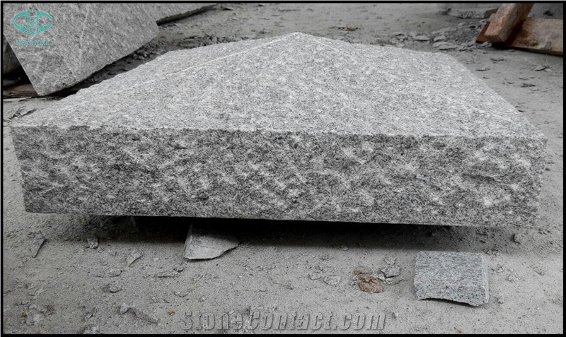 New G603 Light Grey Granite Pier Caps & Quoin to European Market