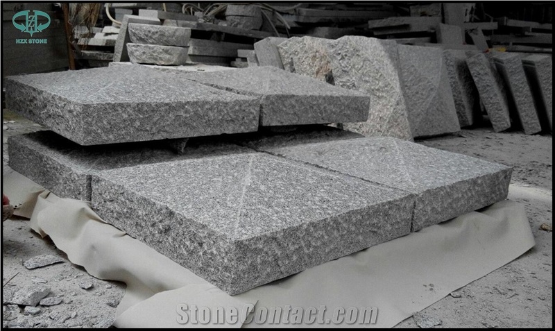 New G603 Light Grey Granite Pier Caps & Quoin to European Market