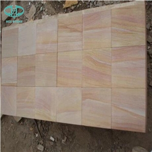 Sichuan Rainbow Sandstone,Rainbow Teakwood,Colorful Sandstone,Chinese Sandstone,Caihong Sandstone Flooring