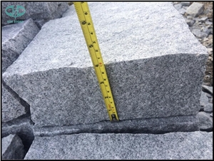 Six Sides Natural Split G603 Granite Cube Stone, China Grey Granite Paving Stone