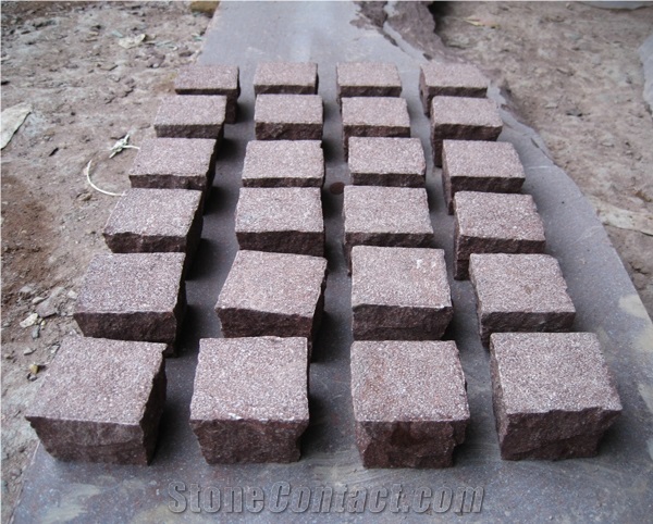 Light Grey Granite Cobble Stone