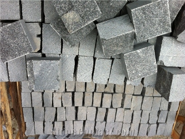 Light Grey Granite Cobble Stone