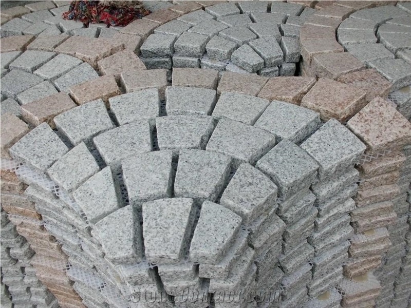 Light Grey Granite Cobble Stone