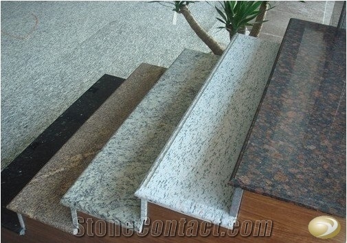 Pink Granite Stairs & Steps, Staircase, Stair Riser