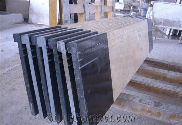 Pink Granite Stairs & Steps, Staircase, Stair Riser