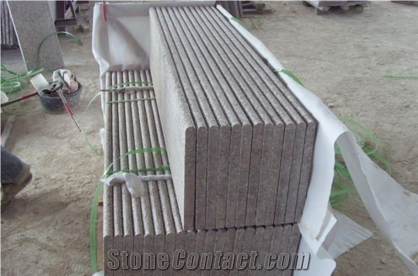 Pink Granite Stairs & Steps, Staircase, Stair Riser
