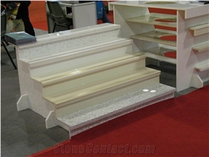 Pink Granite Stairs & Steps, Staircase, Stair Riser
