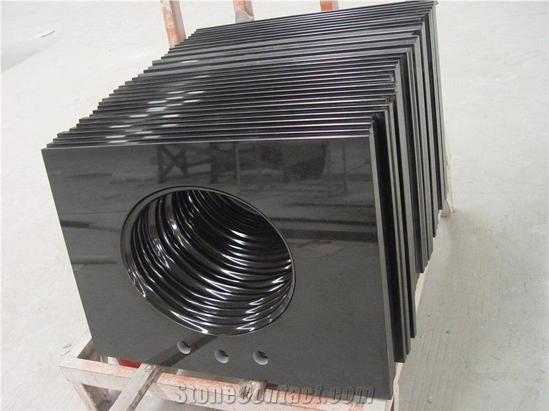 Shanxi Black Granite Kitchen Countertops, Kitchen Worktops, Bench Tops