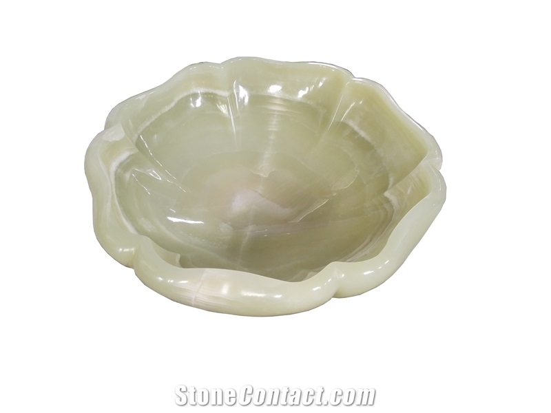 Manmad Onyx Stone Sink Light Onyx Round Sink for Bathroom Sink