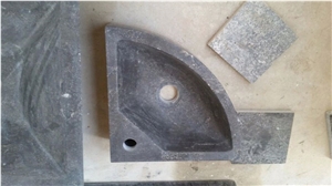 Manmade Stone Basin Blue Limestone Bathroom Sink