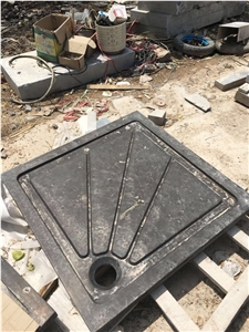 Manmade Stone Basin Blue Limestone Bathroom Sink