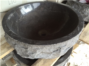 Manmade Stone Basin Blue Limestone Bathroom Sink