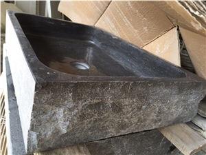 Manmade Stone Sink Blue Limestone Rectangle Sink for Bathroom Sink Manmade Stone Sink Blue Limestone Rectangle Sink for Bathroom Sink