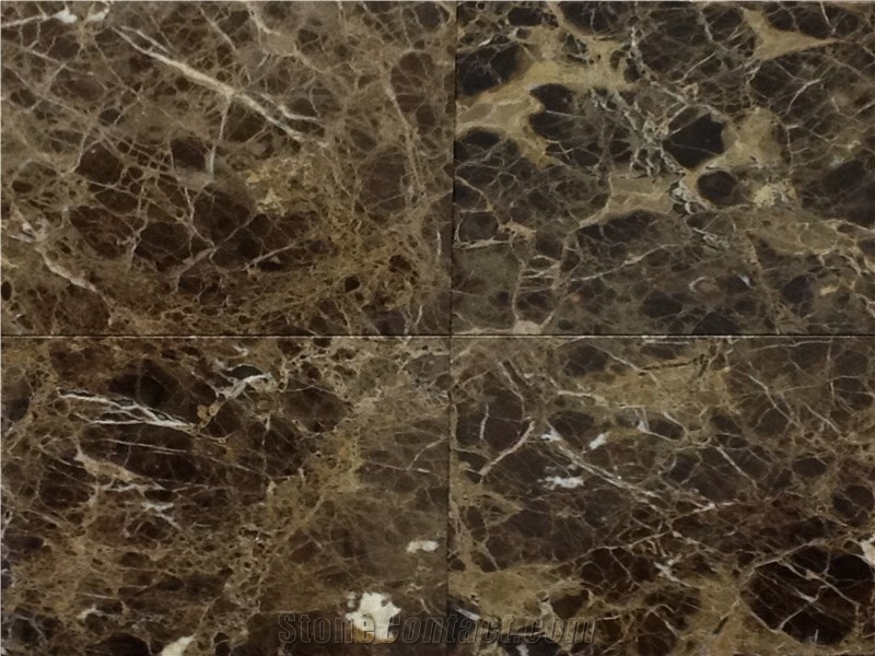 Emperador Dark 12 X 12 Marble Tiles