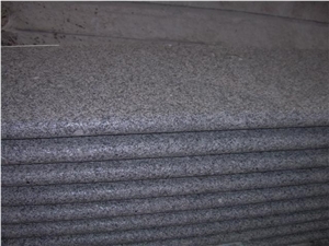 China Popular Cheap Light Grey G603 Bianco Crystal White Granite Grey Flamed Steps Stairs Treads Staircase, Natural Building Stone with Bullnose/Round Edge Threshold Riser, Quarry Owner Factory