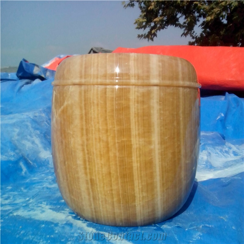Best Selling Yellow Onyx Cremation Urns for Ashes