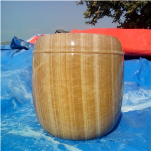 Best Selling Yellow Onyx Cremation Urns for Ashes Best Selling Yellow Onyx Cremation Urns for Ashes