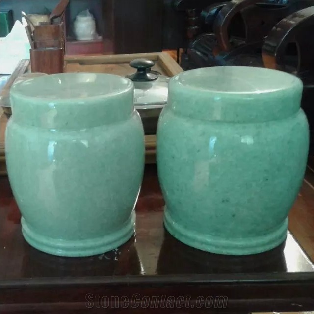 Green Onyx Stone Cremation Urns on Sale