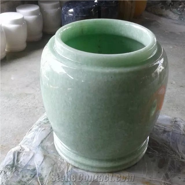 Green Onyx Stone Cremation Urns on Sale