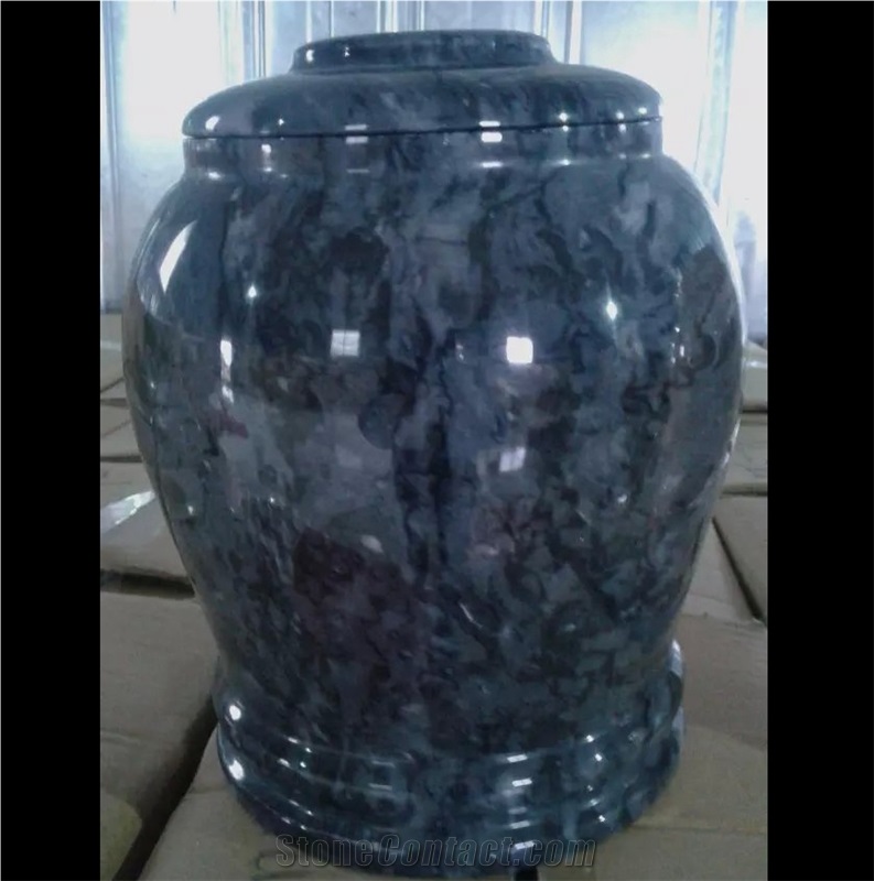Sea Wave Blue Marble Cremation Urns