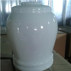 White Marble Funeral Urns for Ashes