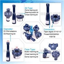 Bestlink Taper Reaming Button Drill Bit for Quarry