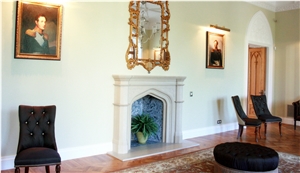 Limestone Carved Fireplace Design