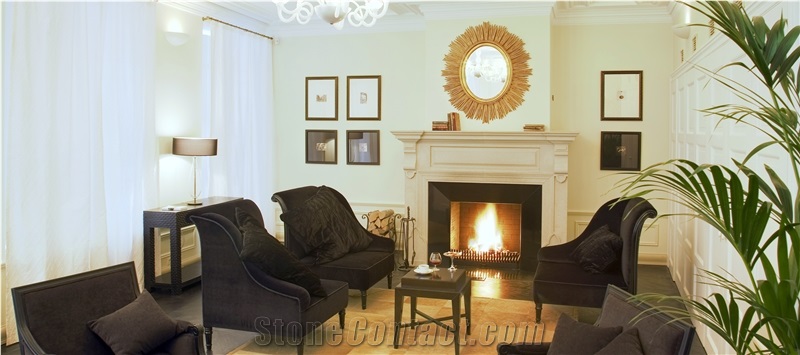 Limestone Carved Fireplace Design