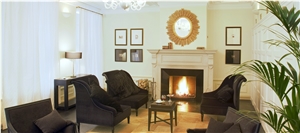 Limestone Carved Fireplace Design
