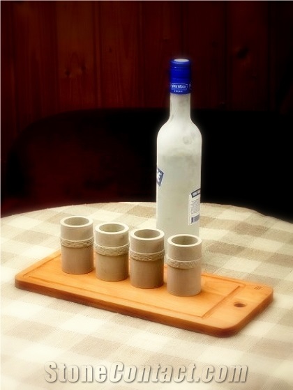 Marble Carved Drinking Glass
