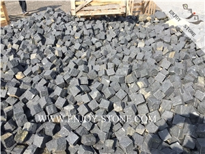 All Sides Natural Split Cobblestone G684 Fuding Black, Black Basalt, Black Pearl Basalt, Black Basalt, Natural Split Cobble/Cube Stone/Flooring/Walling/Pavers/
