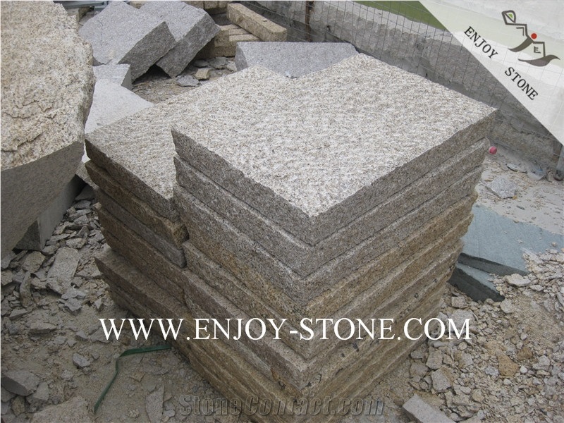 All Sides Picked G682 Golden Yellow,Golden Rust, Rustic Yellow , Golden Granite,Yellow Granite,All Sides Picked/Pineapple Tile/Cut to Size, Slabs/Flooring/Walling/Pavers