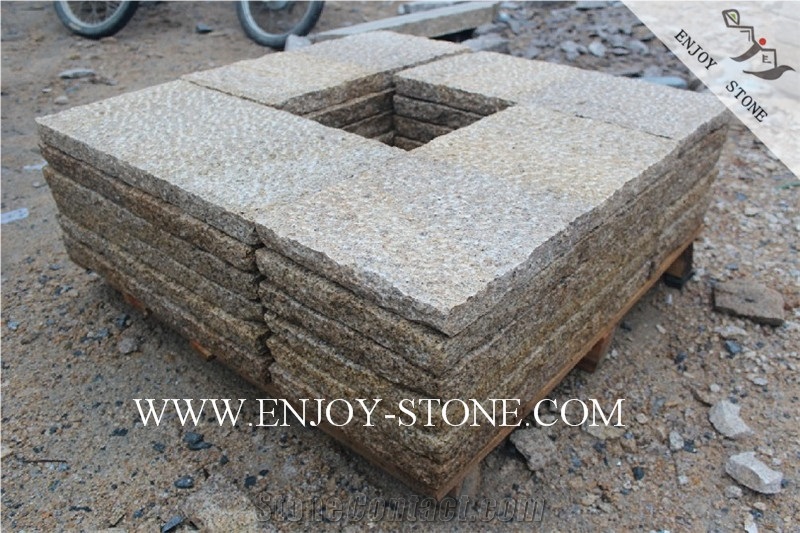All Sides Picked G682 Golden Yellow,Golden Rust, Rustic Yellow , Golden Granite,Yellow Granite,All Sides Picked/Pineapple Tile/Cut to Size, Slabs/Flooring/Walling/Pavers