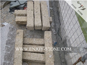 All Sides Picked G682 Golden Yellow,Golden Rust, Rustic Yellow , Golden Granite,Yellow Granite,All Sides Picked/Pineapple Tile/Cut to Size, Slabs/Cobbleflooring/Walling/Pavers/Granite Pillar