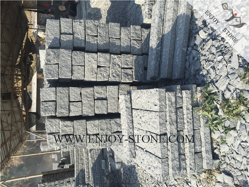 All Sides Picked/Pineapple G654 Sesame Grey, Padang Grey, Sesame Black, Sesame Gray, Six Sides Rough-Picked Pillar/Tile/Cut to Size, Slabs/Flooring/Walling/Pavers/Granite/Cobble Stone
