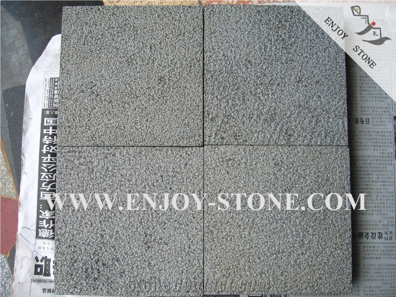 Basalt Cube Stone, Bush-Hammered, Andesite Cobble Stone, Lava Stone Cobble Stone, Chinese Basalt Paving