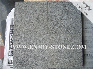 Basalt Cube Stone, Bush-Hammered, Andesite Cobble Stone, Lava Stone Cobble Stone, Chinese Basalt Paving