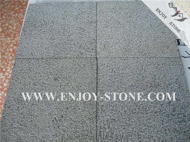 Basalt Cube Stone, Bush-Hammered, Andesite Cobble Stone, Lava Stone Cobble Stone, Chinese Basalt Paving