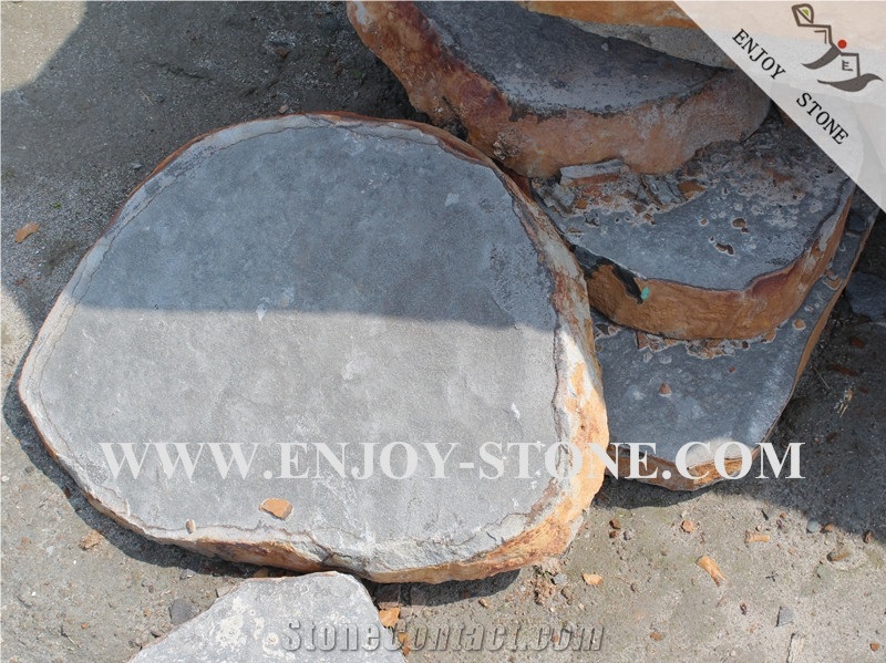Basalt Flagstone, Andesite Flagstone, Lavastone Flagstone, Sawn Cut, Machine Cut, Flooring, Landscaping Stone, Chinese Grey Basalt