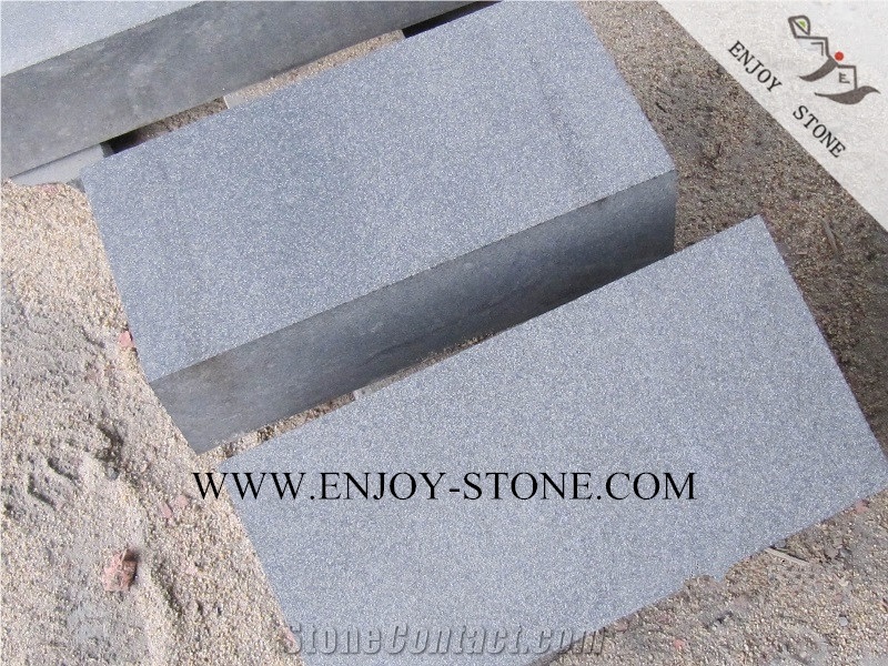 Black Granite G684 Sandblasted Surface,Fuding Black Granite Slabs&Tiles for Exterior and Interior Wall Cladding and Flooring