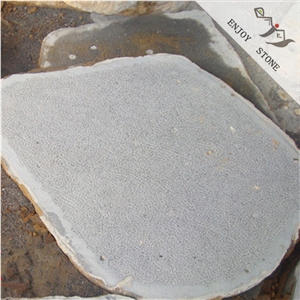 Bush Hammer with Random Edge Zhangpu Black Basalt,Andesite,Basalto,Basaltina Stepping Stone,Flagstone Pavers,Landscaping Flagstone Basalt Paving