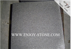 Bush Hammered Finish G684 Black Pearl Basalt,Lava Stone Tiles,Andesite Wall Tiles,Fuding Black Basalt Floor Covering Tiles&Slabs