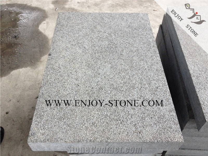Bush Hammered Finish G684 Black Pearl Basalt,Lava Stone Tiles,Andesite Wall Tiles,Fuding Black Basalt Floor Covering Tiles&Slabs