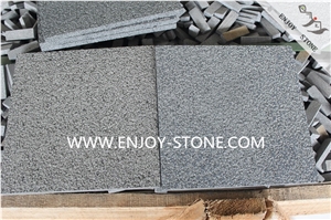 Bush Hammered Finish Hainan Black Bluestone, Hn Basalt Slabs & Tiles, Basaltina, Basalto