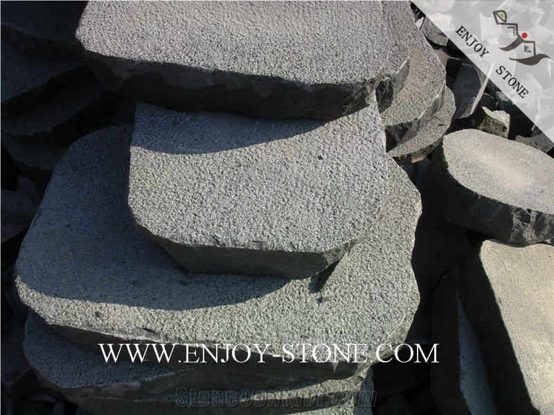 Bush Hammered Flag Stone Zhangpu Bluestone,Zp Bluestone,Bluestone with Cat Paw,Bush Hammered Flag Strip/Tiles/Cut to Size/Slabs/Flooring/Walling/Pavers