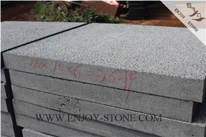 Bush Hammered Hainan Black Basalt,Black Basalt,Hn Basalt,Bush Hammered Slabs Basalt Strip/Tiles/Cut to Size/Slabs/Flooring/Walling/Pavers