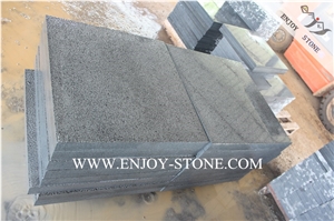 Bush Hammered Surface China Black Basalt/Basaltina/Dark Basalto,Hn Black Lava Stone Floor Tiles,Andesite Wall Tiles,Basalt Pattern